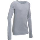 Girls 7-16 Under Armour Favorite Knit Long Sleeve Tee, Size: Xl, Med Grey