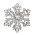 Dana Buchman Snowflake Pin, Women's, Silver