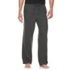 Men's Croft & Barrow&reg; Flannel Lounge Pants, Size: Small, Dark Grey