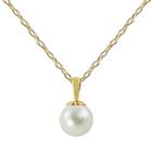 14k Gold Akoya Cultured Pearl Pendant, Women's, Size: 18, White