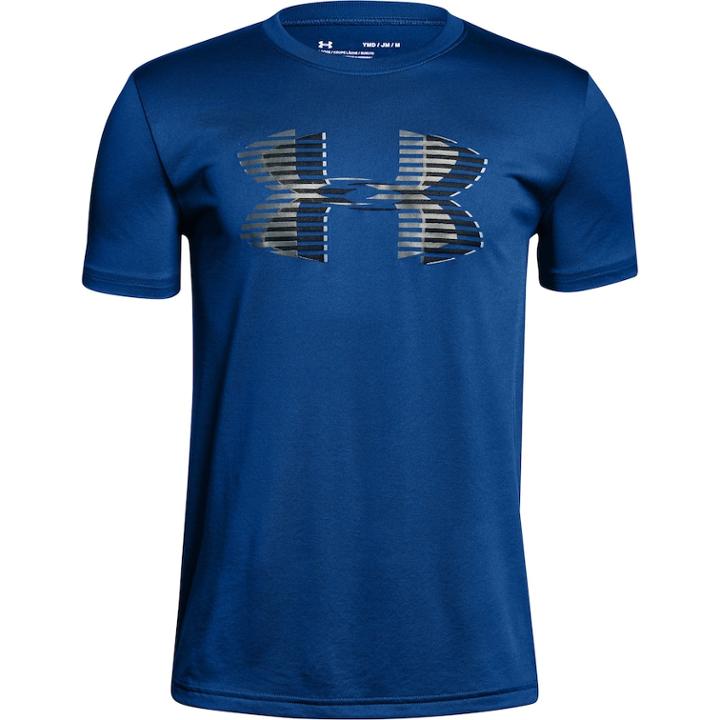 Boys 8-20 Under Armour Big Logo Tee, Size: Large, Blue