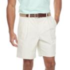 Men's Croft & Barrow&reg; Classic-fit Easy-care Flex-waist Stretch Pleated Shorts, Size: 36, Lt Beige