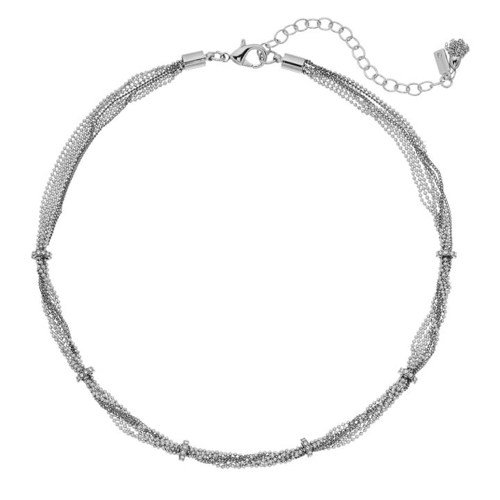 Simply Vera Vera Wang Two Tone Chain Station Necklace Necklace, Women's, Black