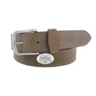 Men's Zep-pro Mississippi State Bulldogs Concho Crazy Horse Leather Belt, Size: 40, Brown