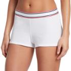Women's Jockey Retro Stripe Sleep Short 2255, Size: Medium, White
