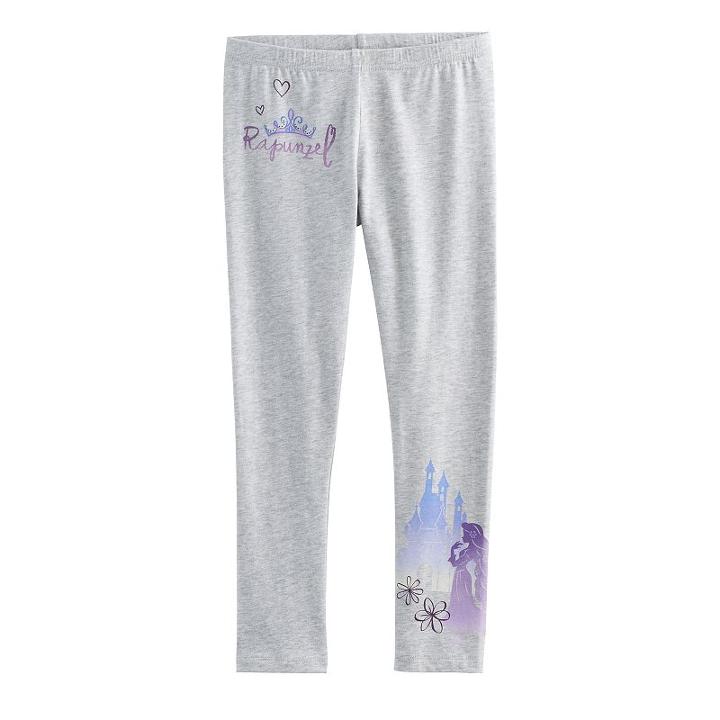 Disney's Rapunzel Girls 4-10 Castle Leggings By Jumping Beans&reg;, Size: 6, Light Grey