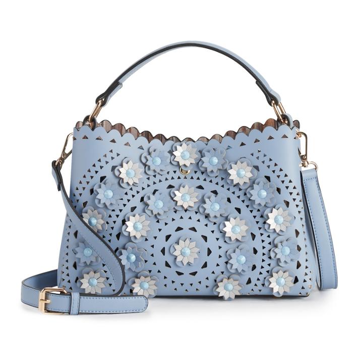 Mellow World Piper Floral Perforated Crossbody Bag, Women's, Brown