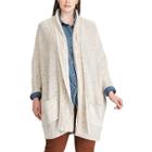 Plus Size Chaps Cotton-blend Shawl Cardigan, Women's, Size: 3xl, Grey