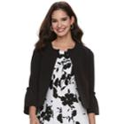 Women's Elle&trade; Bell-sleeve Ponte Jacket, Size: Xl, Black