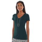 Women's Apt. 9&reg; Essential Tee, Size: Small, Green