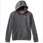 Boys 4-7 Puma Heathered Performance Hoodie, Boy's, Size: 4, Grey (charcoal)