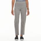 Petite Dana Buchman Slimming Solution Classic Fit Dress Pants, Women's, Size: L Petite, Grey