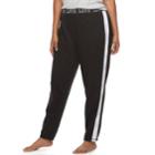 Juniors' Plus Size So&reg; Pajamas: Velour Piecing Jogger Pants, Teens, Size: 3xl, Black