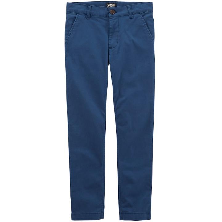 Boys 4-12 Oshkosh B'gosh&reg; Slim Flat Front Chino Pants, Size: 8, Med Blue
