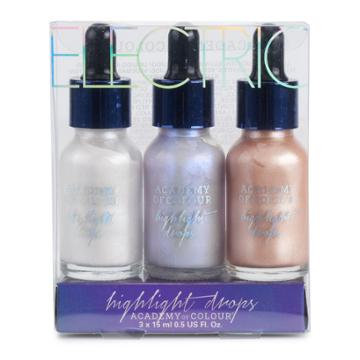 Academy Of Colour Liquid Highlighter Drops, Multicolor