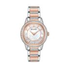 Bulova Women's Turnstyle Crystal Two Tone Stainless Steel Watch - 98l246, Size: Medium, Pink
