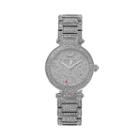 Juicy Couture Women's Victoria Crystal Stainless Steel Watch, Size: Medium, Silver