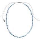 Simply Vera Vera Wang Long Beaded Slipknot Lariat Necklace, Women's, Blue
