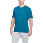 Mens' Under Armour Tech V-neck Tee, Size: Xl, Turquoise/blue (turq/aqua)