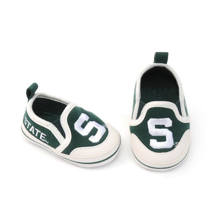 Baby Michigan State Spartans Crib Shoes, Infant Unisex, Size: 9-12months, Green