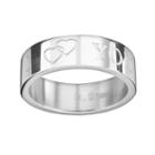 Steel City Stainless Steel I Heart You Ring, Women's, Size: 7, Grey