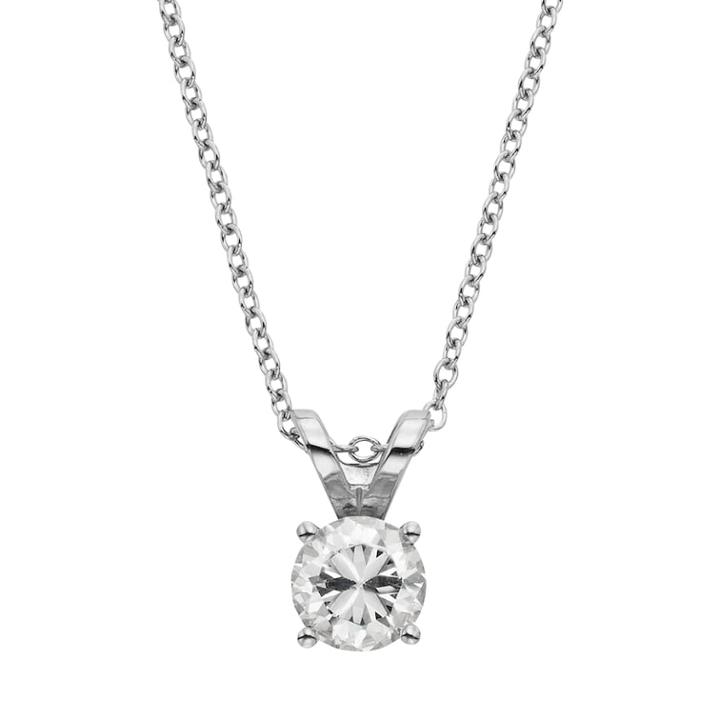 Evergreen Diamonds 1/2 Carat T.w. Igl Certified Lab-created Diamond Solitaire Pendant, Women's, Size: 18, White
