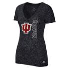 Women's Adidas Indiana Hoosiers Vertical Tee, Size: Medium, Black