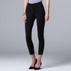 Women's Simply Vera Vera Wang Pull-on Ponte Pants, Size: Medium, Black