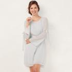 Women's Lc Lauren Conrad Bell Sleeve A-line Dress, Size: Xl, Light Grey