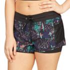Women's Colosseum Woodland Midrise Shorts, Size: Large, Brown Over