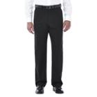 Big & Tall Haggar Premium Stretch Classic-fit Plain-front Dress Pants, Men's, Size: 50x30, Black