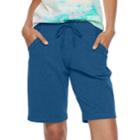 Women's Tek Gear&reg; Bermuda Shorts, Size: Large, Med Blue
