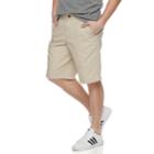 Men's Urban Pipeline&reg; Ultimate Twill Flat-front Shorts, Size: 38, Lt Beige