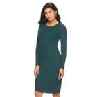 Women's Apt. 9&reg; Ribbed Midi Dress, Size: Xl, Green