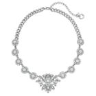 Simply Vera Vera Wang Faceted Stone Floral Statement Necklace, Women's, White