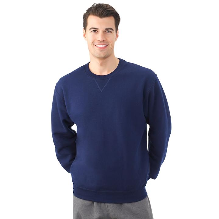 Men's Fruit Of The Loom Signature Fleece Sweatshirt, Size: Small, Blue (navy)