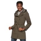 Women's Sebby Collection Soft Shell Rain Jacket, Size: Xl, Green Oth