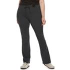 Juniors' Plus Size So&reg; Tie-waist Skinny Bootcut Yoga Pants, Teens, Size: 1xl, Dark Grey
