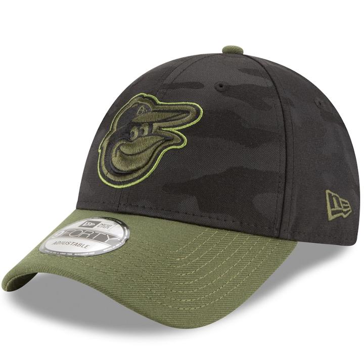 Adult New Era Baltimore Orioles 9forty Memorial Day Flex-fit Cap, Men's, Green (camo)