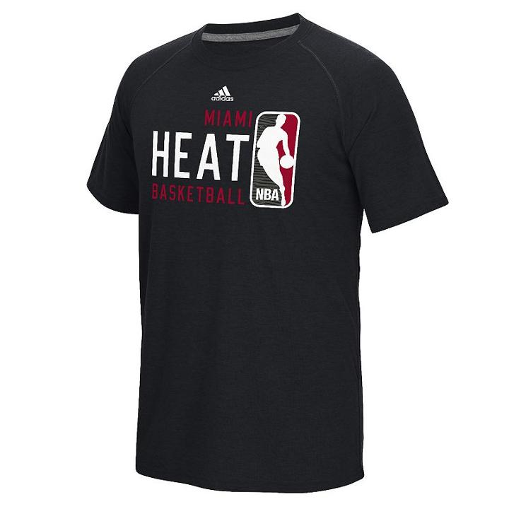 Adidas Men's Miami Heat Play It Forward Tee, Size: Xxl, Black