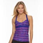 Women's Tyr Ambu Space-dye Racerback Tankini Top, Size: Xl, White Oth