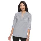 Women's Dana Buchman Poplin Shirt, Size: Small, White