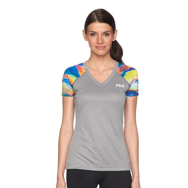 Women's Fila Sport&reg; Heathered Performance Tee, Size: Medium, Grey Other