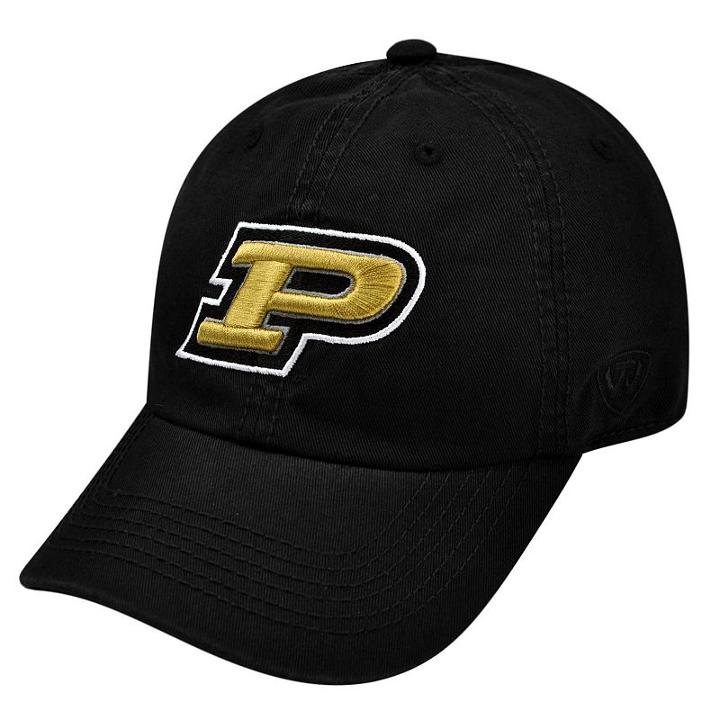 Adult Top Of The World Purdue Boilermakers Crew Baseball Cap, Men's, Grey (charcoal)