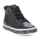 So&reg; Peyton Girls' High Top Shoes, Size: 12, Black