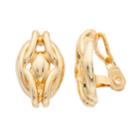 Napier Ornate Oval Nickel Free Clip-on Earrings, Women's, Gold
