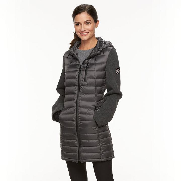 Women's Hfx Hooded Puffer Down Jacket, Size: Xl, Grey