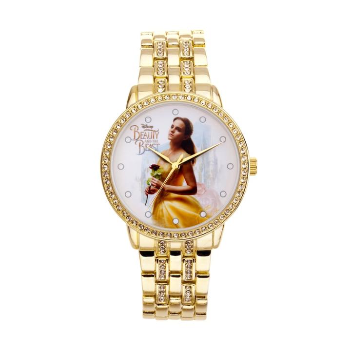 Disney's Beauty And The Beast Princess Belle Women's Crystal Watch, Size: Large, Yellow