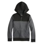 Boys 8-20 Urban Pipeline&reg; Quarter-zip Pull-over Hoodie, Size: Large, Dark Grey