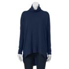 Juniors' Ransom Drop-shoulder Turtleneck, Girl's, Size: Small, Dark Blue